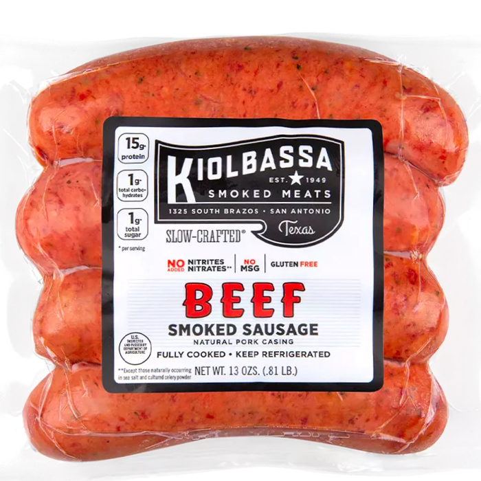 Kiolbassa Beef Sausage