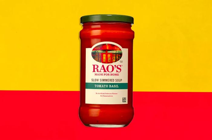 A Jar of Rao's Tomato Basil Soup