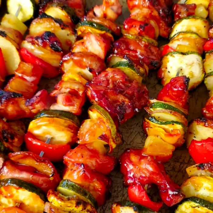 Ultra Easy Pineapple Chicken Kabobs