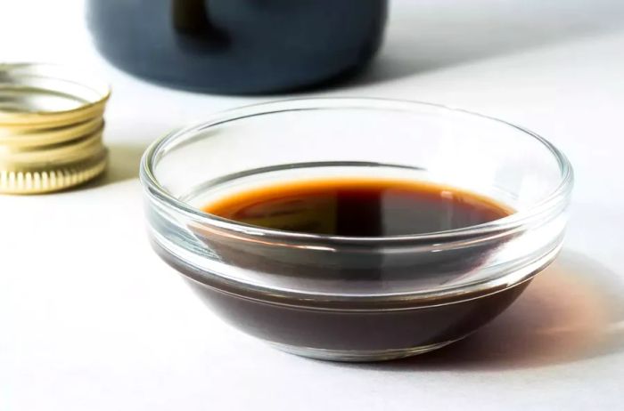 A bowl of balsamic vinegar