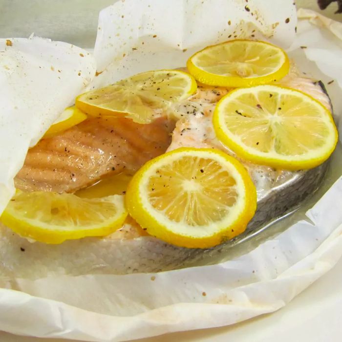 Parchment Baked Salmon