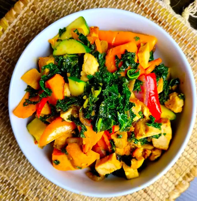 Kale and Chicken Stir-Fry