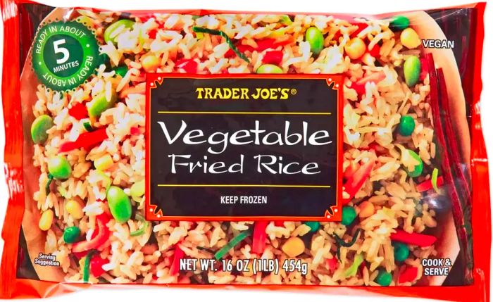 Package of Trader Joe's Vegetable Fried Rice