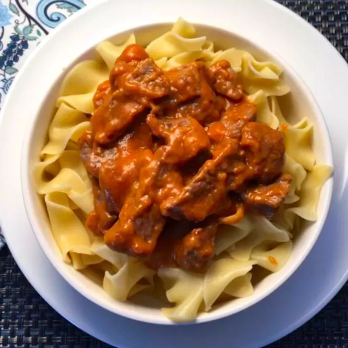 Russian Beef Stroganoff