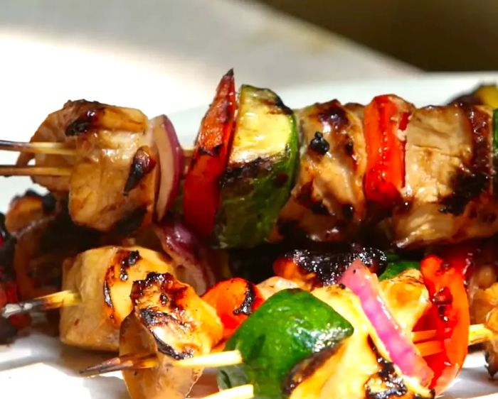 Delicious Honey-Glazed Chicken Kabobs