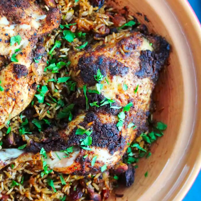 Baharat-Spiced Chicken with Rice