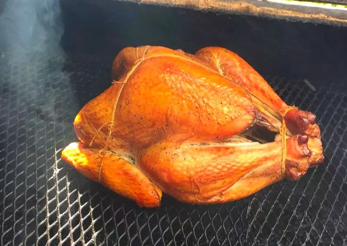 A whole cooked turkey