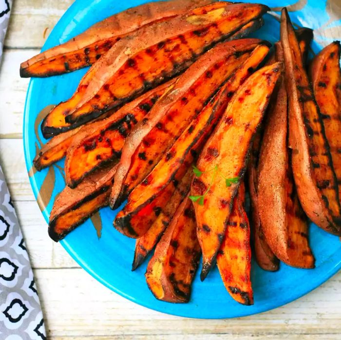 Grilled Sweet Potato Wedges