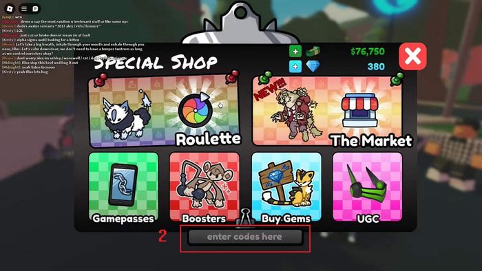 Hướng dẫn nhập mã code Doodle World - bước 2