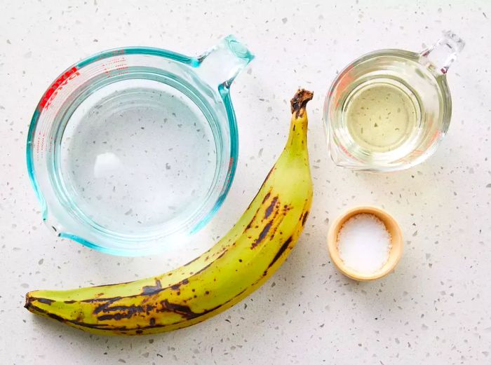 Ingredients for Making Puerto Rican Tostones