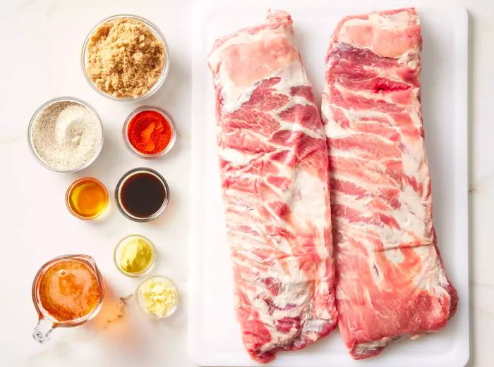 Ingredients for Perfectly Tender Pork Spare Ribs