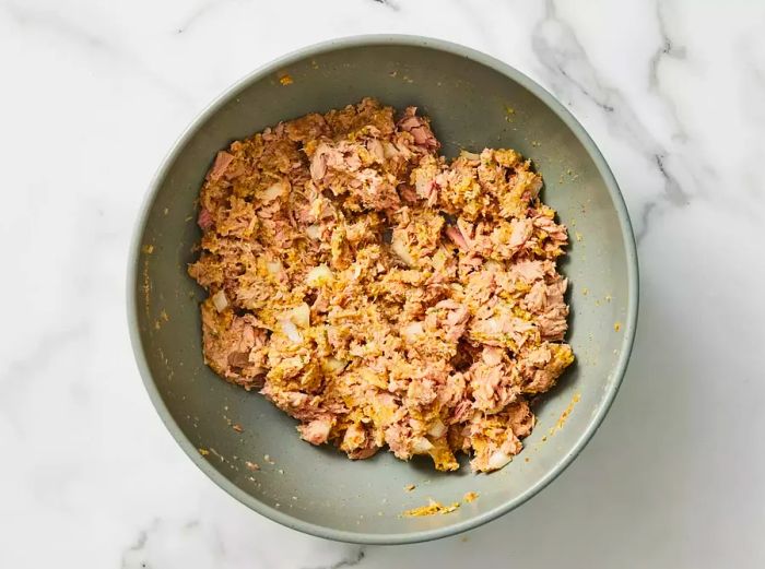 ingredients mixed together in a large bowl