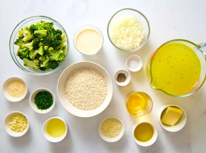 Ingredients for Broccoli Risotto