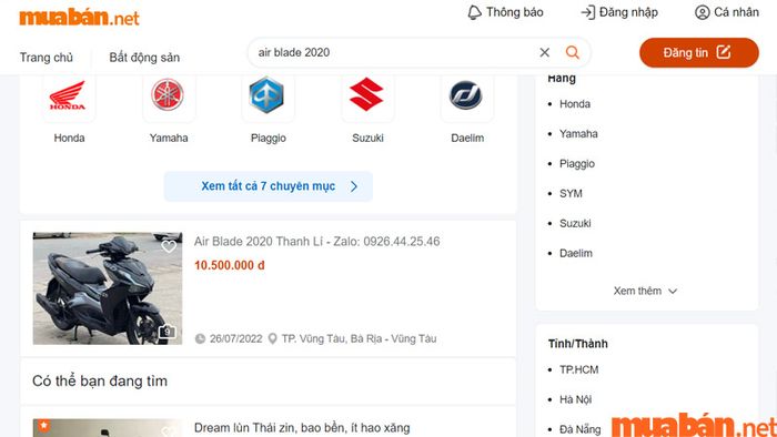 Mua xe máy cũ tại Mytour để sở hữu xe với mức giá hợp lý và dễ dàng giao dịch trực tiếp