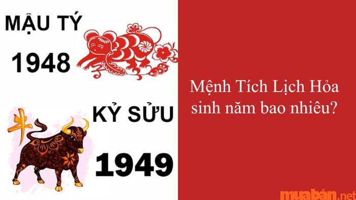 Người mệnh Tích Lịch Hỏa sinh vào năm nào?