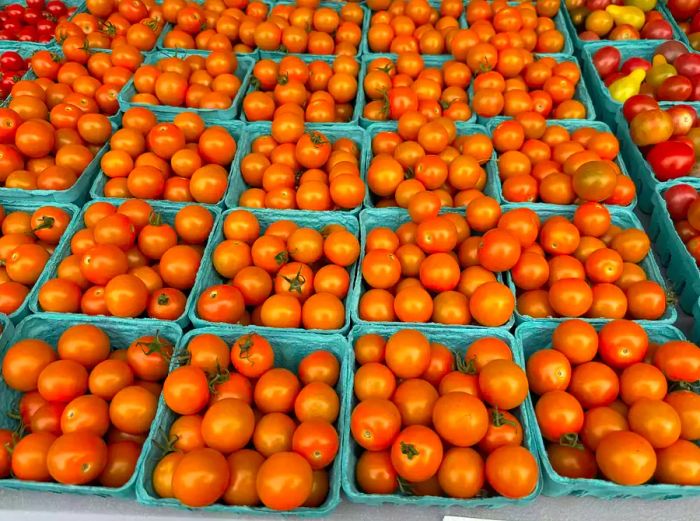 Sun Gold Tomatoes at a Local Farmers Market