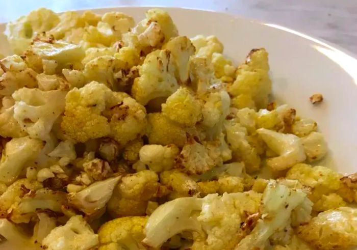 Edited cauliflower popcorn photo by Leslie Kelly