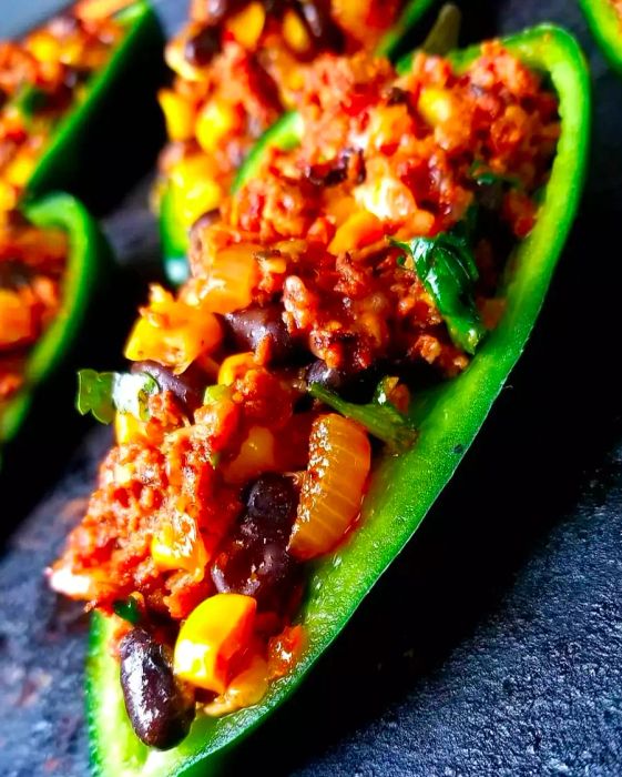 Chorizo-Stuffed Poblano Peppers