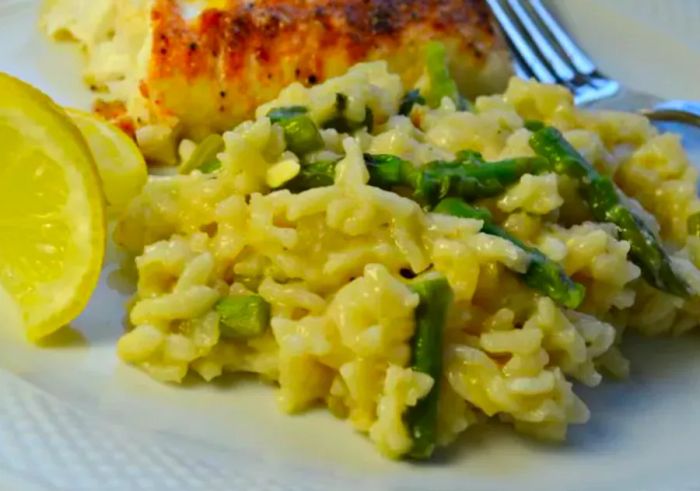 Lemon Asparagus Risotto