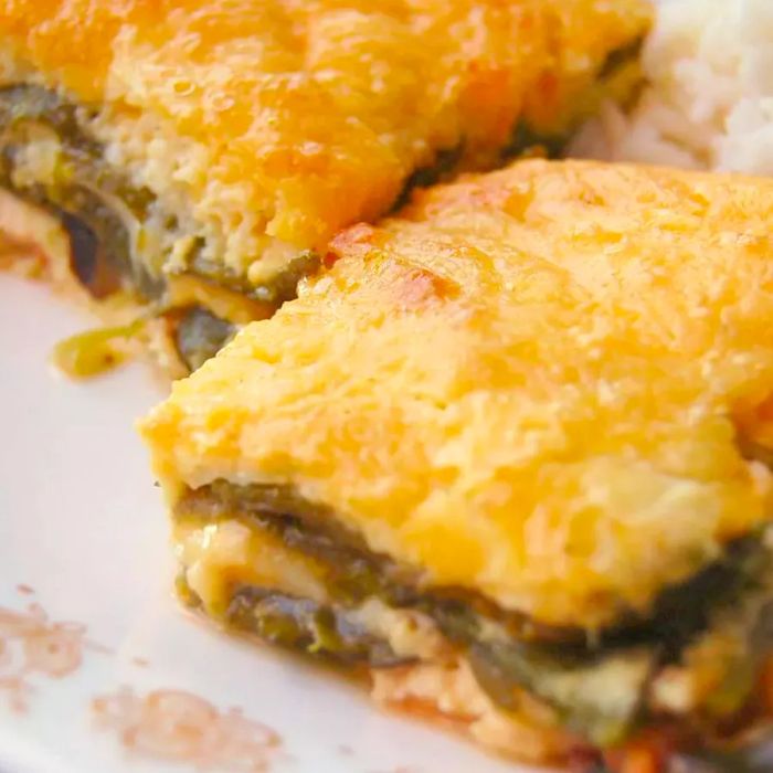 Baked Beef Chiles Rellenos Casserole