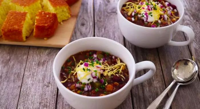 Grandma's Hearty Slow Cooker Vegetarian Chili