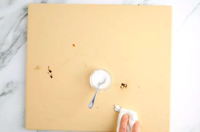 removing pizza stone stains