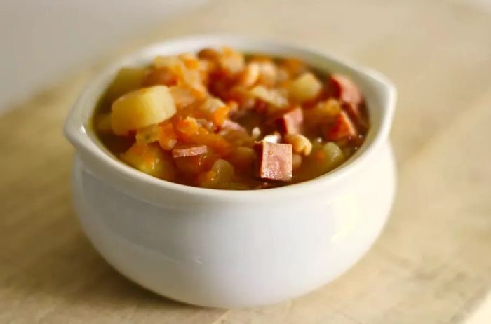 Grandma B's Hearty Bean Soup