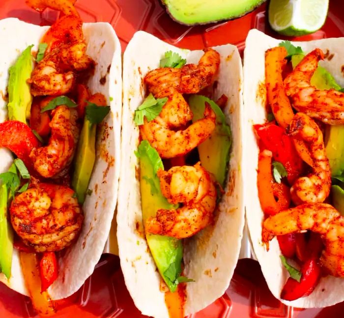 20-Minute Shrimp Fajitas Sheet Pan Dinner