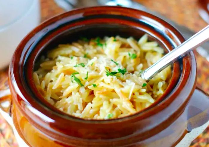 Parmesan Garlic Orzo