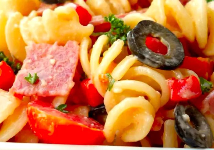 Italian Pasta Salad for Salami Lovers