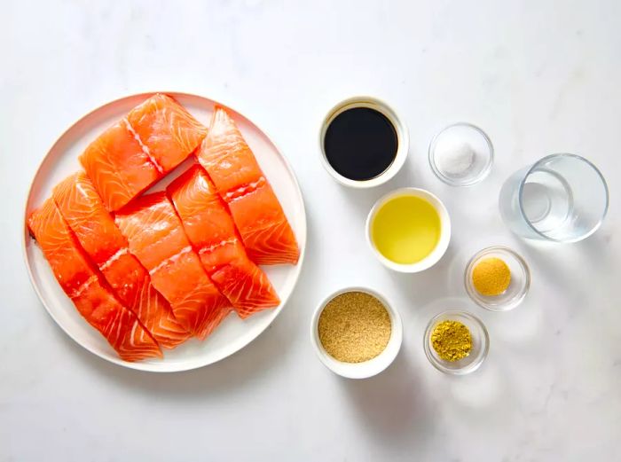 Ingredients for Grilled Salmon