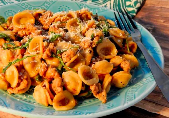 One Pan Orecchiette Pasta