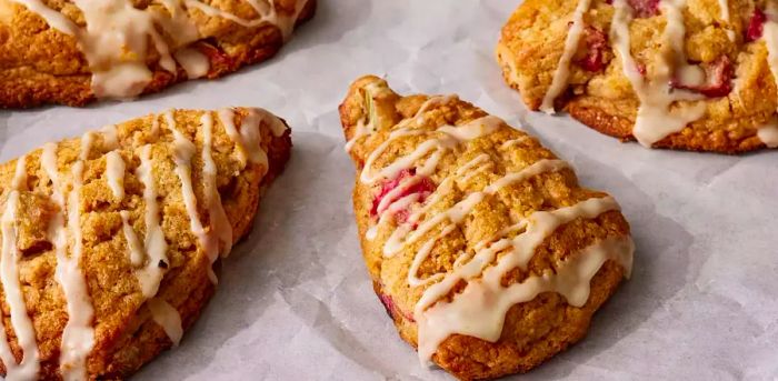 Rhubarb Scones