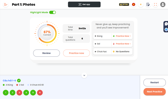 Bước 5: Nhấn vào “Xem kết quả”