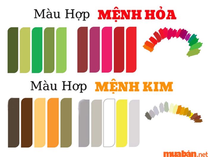 Màu sắc phù hợp với mệnh của nam và nữ sinh năm 2009