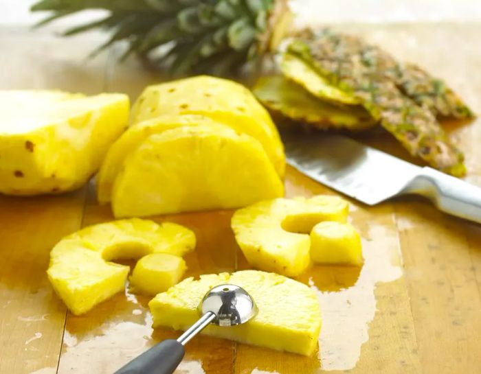 Freshly Sliced Pineapple