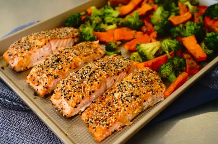 Salmon Sheet Pan Feast