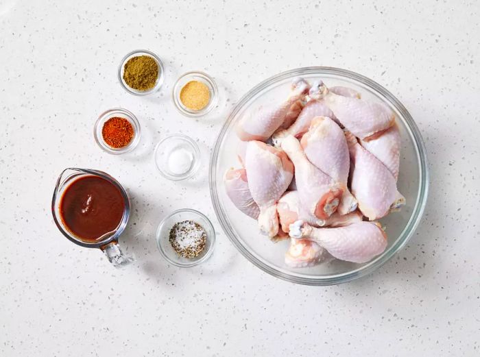 Ingredients for Slow-Cooked Chicken Drumsticks