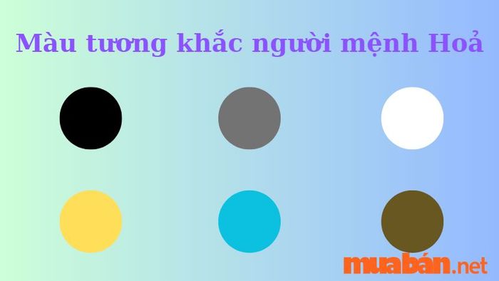 Màu sắc tương khắc cho người sinh năm 1986