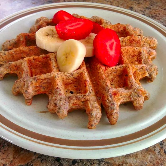 Healthy Multigrain Chia Waffles