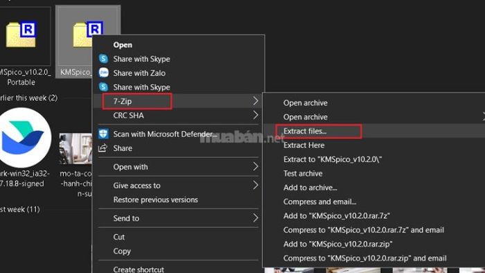 Sau khi tải về, bước tiếp theo trong cách crack Office 2019 là bạn cần giải nén phần mềm.