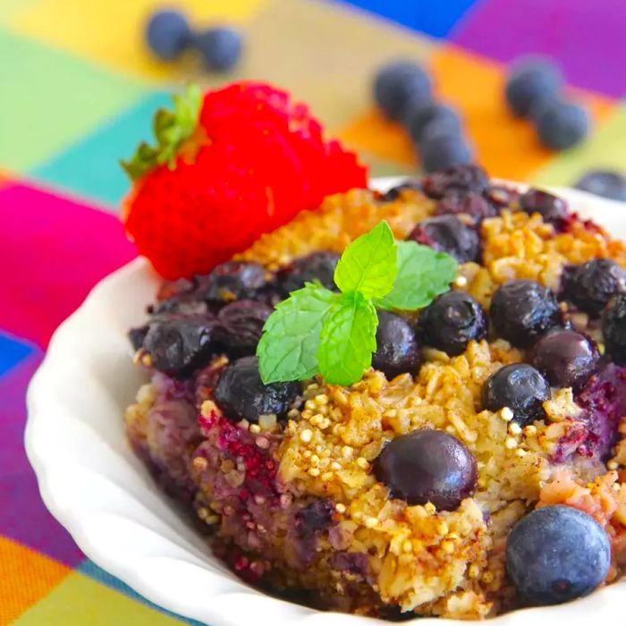 Berry-Infused Baked Oatmeal