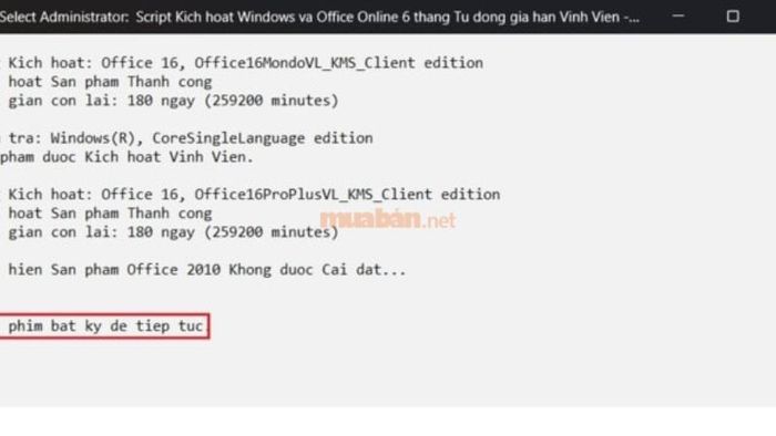 Nhấn phím T để phần mềm tự động gia hạn.