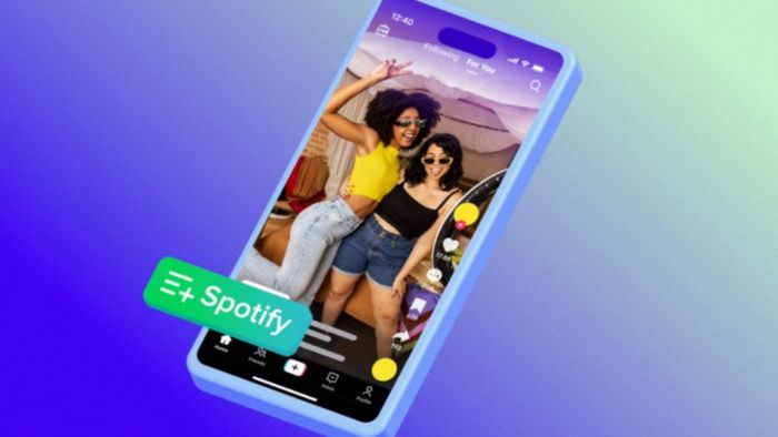 Tiktok đã tích hợp Spotify