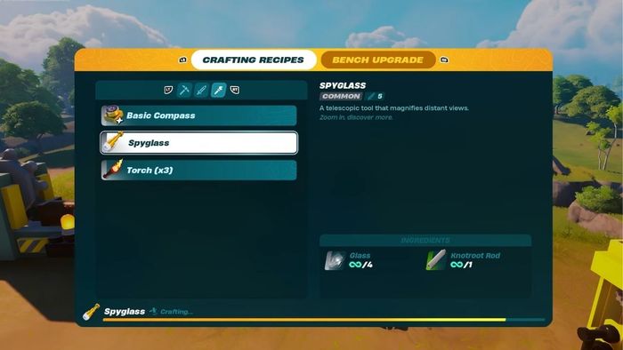 Chế tạo Kính Viễn Vọng trong Lego Fortnite