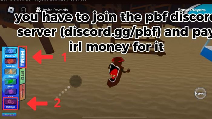Hướng dẫn nhập mã code Project Bronze Forever - Bước 1