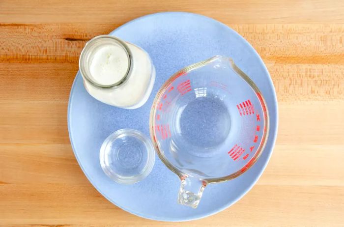 Buttermilk Ingredients on a Plate