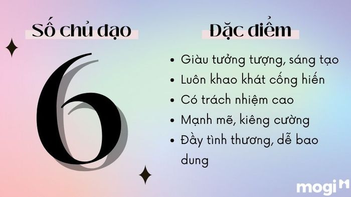Ý nghĩa của số chủ đạo 6