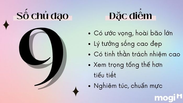 Ý nghĩa của số chủ đạo 9
