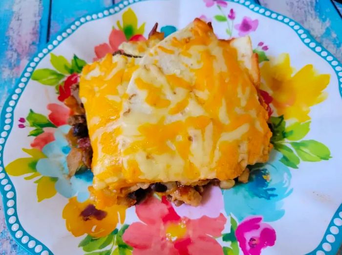 Mexican Chicken Taco Casserole